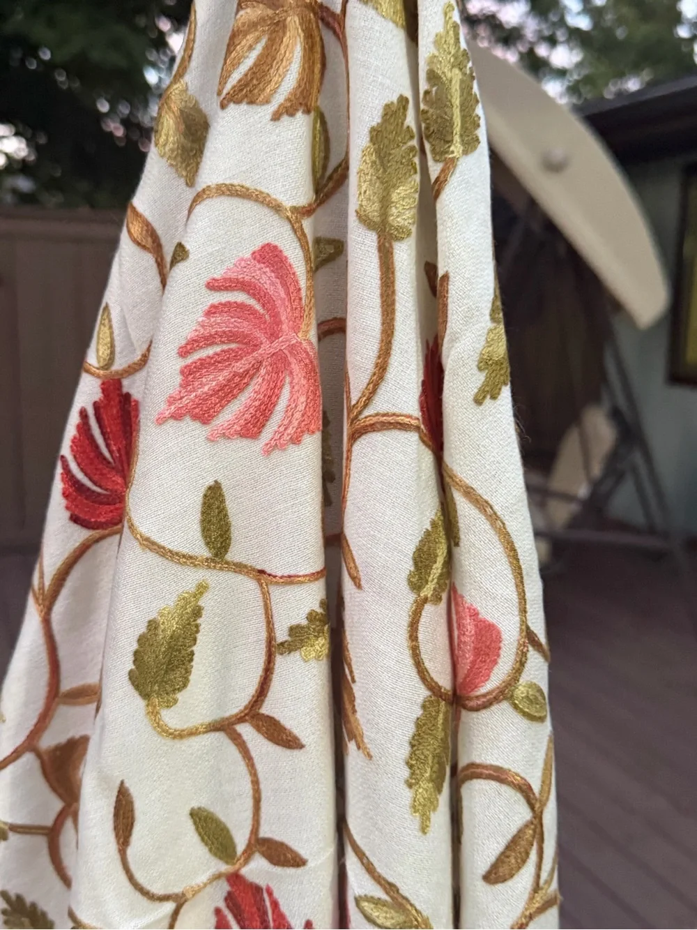 N/A cream shawl